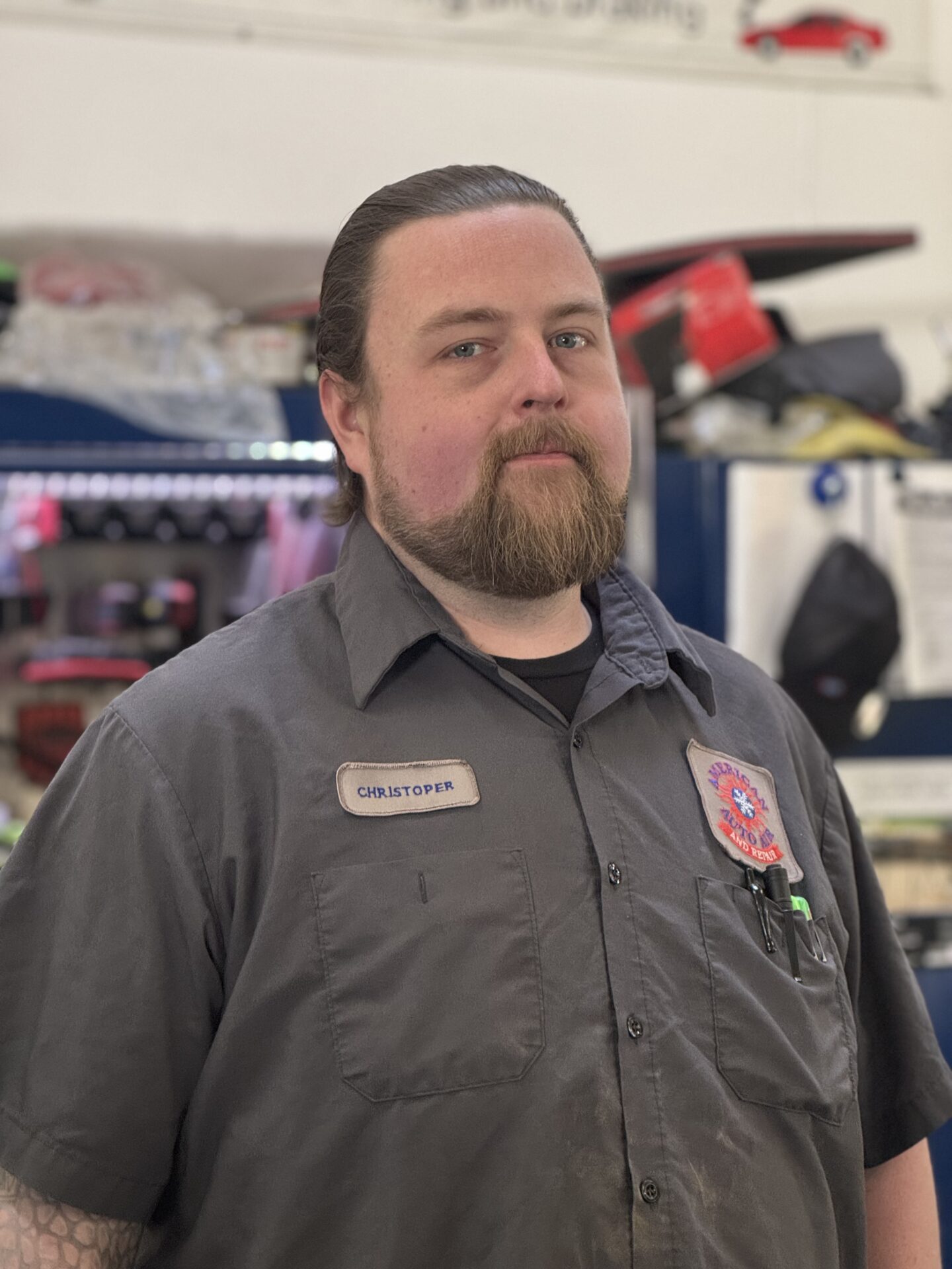 Chris serves as an automotive technician at American Auto Air and Repair. | auto mechanics near me.